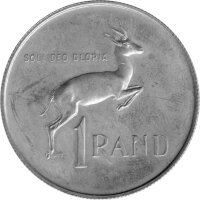 Südafrika 1 Rand 1966 - Umlaufmünze Jan van Riebeeck - Silber