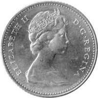 Kanada 10 Cents 1967 - 100. Jahre Kanada "Fisch" - Silber