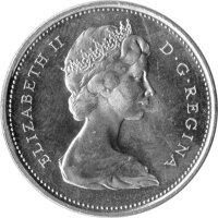 Kanada 25 Cents 1967 - 100. Jahre Kanada "Kanadischer Luchs" - Silber