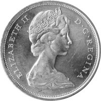 Kanada 50 Cents 1967 - 100. Jahre Kanada "Wolf" - Silber