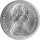 Bahamas 50 Cents 1966 - Blauer Marlin - Silber