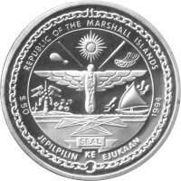 Marshall Islands 50 Dollars 1994 - XV. Fußball WM 1994 in den USA - Silber PP