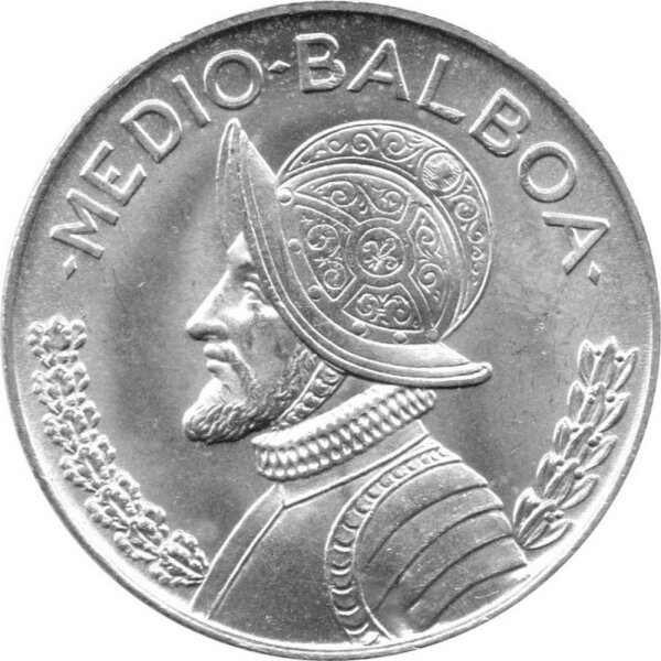 Panama 1/2 Balboa 1962 - Umlaufmünze - Silber