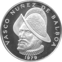 Panama 1 Balboa 1979 - Vasco Nunez de Balboa mit Helm -...