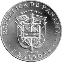 Panama 5 Balboas 1970 - 11. Zentralamerikanische und Karibische Spiele - Silber
