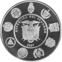 Ecuador 1 Sucre 2007 - Ibero-Amerikanische Spiele - Silber PP