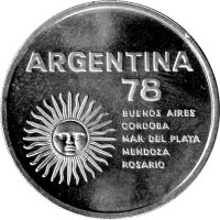 Argentinien 1.000 Pesos 1978 - XI. Fußball WM 1978...