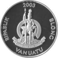 Vanuatu 50 Vatu 2003 - XXVIII. Olympische Sommerspiele 2004 in Athen - Silber PP