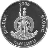 Vanuatu 50 Vatu 2006 - XVIII. Fußball WM 2006 in Deutschland - Silber PP