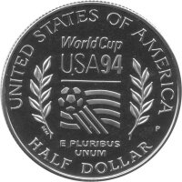 USA 1/2 Dollar 1994 - Fußball WM 1994 Ku-Ni - PP