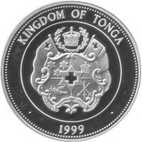 Tonga 1 Paanga 1999 - Segelschiff "Concorde" - Silber PP