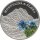 Palau 5 Dollar 2009 - Berge und Flora "Zugspitze und Enzian" - Silber PP teilcoloriert
