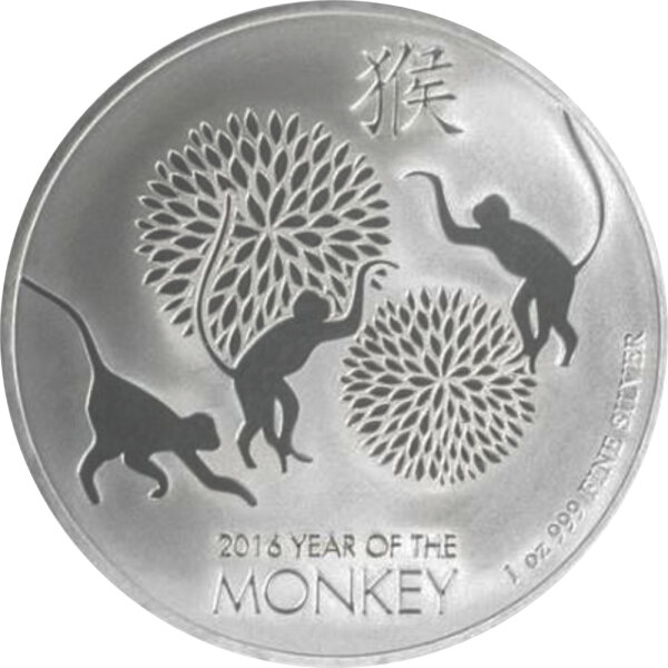 Niue Lunar 2016 Jahr des Affen - 1 oz Silber