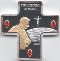 Cook Islands 5 Dollars 2008 - Crucifixio Domini - Silber...