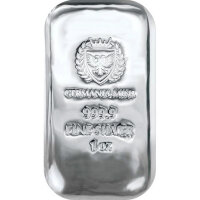31,1 Gramm Silberbarren Germania Mint | Neuware