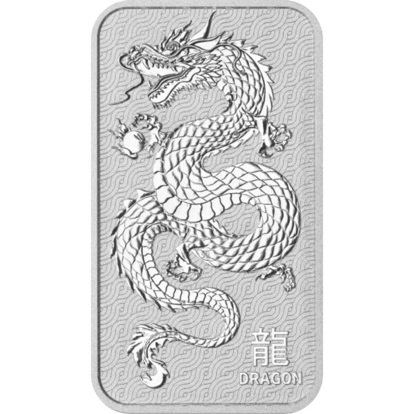 31,1 Gramm Silberbarren Perth Mint 1. Ausgabe Lunar Drache