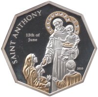 Cook Islands 5 Dollars 2010 - Heiliger Antonius - Silber...