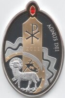 Cook Islands 5 Dollars 2011 - Ostern 2011 - Silber PP...