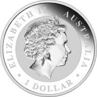 Australien Kookaburra 2017 1 oz Silber - Teilvergoldet
