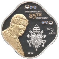Cook Islands 5 Dollars 2012 - 85. Geburtstag von Papst...
