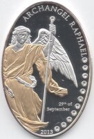 Cook Islands 5 Dollars 2013 - Erzengel Raphael - Silber...