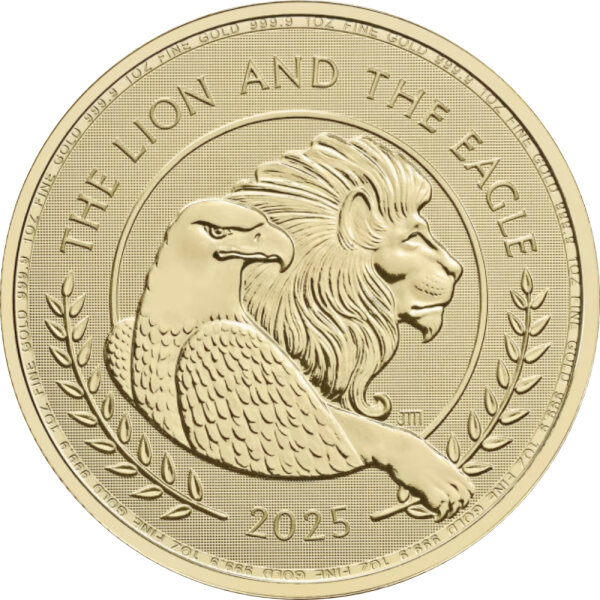 UK British Lion und American Eagle 2025 1 oz Gold