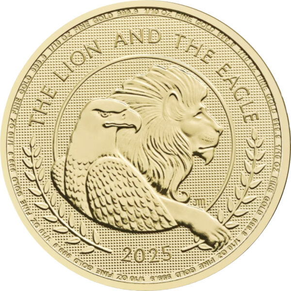 UK British Lion und American Eagle 2025 1/10 oz Gold