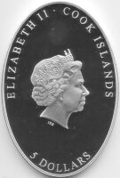Cook Islands 5 Dollars 2016 - Die Auferstehung Christi - Silber PP teilvergoldet