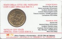 Vatikan 50 Cent 2010 - Benedikt XVI. - Coincard Nr.1
