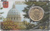 Vatikan 50 Cent 2011 - Benedikt XVI. - Coincard Nr.2