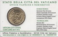 Vatikan 50 Cent 2011 - Benedikt XVI. - Coincard Nr.2