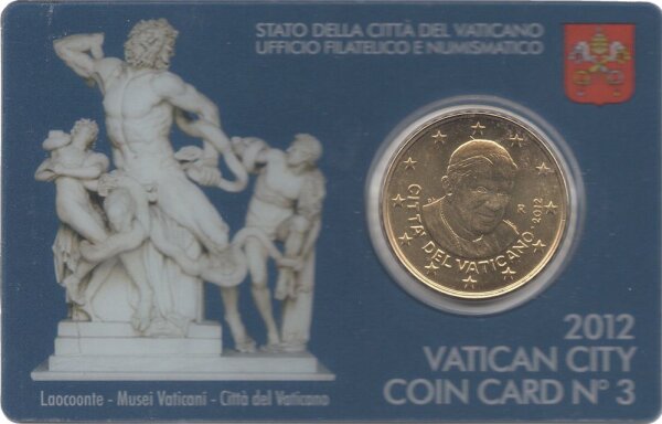 Vatikan 50 Cent 2012 - Benedikt XVI. - Coincard Nr.3