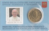 Vatikan 50 Cent 2013 - Benedikt XVI. - Coincard mit...