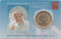 Vatikan 50 Cent 2014 - Franziskus - Coincard mit...