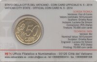 Vatikan 50 Cent 2014 - Franziskus - Coincard Nr.5