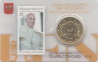 Vatikan 50 Cent 2015 - Franziskus - Coincard mit...
