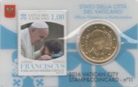 Vatikan 50 Cent 2016 - Franziskus - Coincard mit...