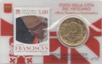 Vatikan 50 Cent 2016 - Franziskus - Coincard mit...