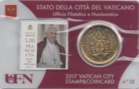 Vatikan 50 Cent 2017 - Franziskus - Coincard mit...