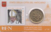 Vatikan 50 Cent 2018 - Franziskus - Coincard mit...