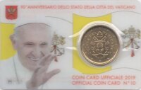 Vatikan 50 Cent 2019 - Franziskus - Coincard Nr.10