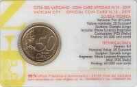 Vatikan 50 Cent 2019 - Franziskus - Coincard Nr.10