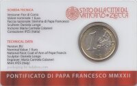 Vatikan 1 Euro 2022 - Franziskus - Coincard Nr.1
