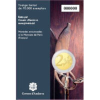 Andorra 2 Euro 2024 "100 Jahre Skifahren"