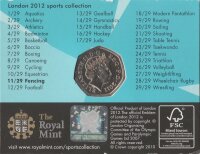 UK 50 Pence 2011 - XXX. Olympische Sommerspiele 2012 in London "Fencing" - Ku-Ni