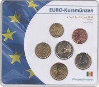 Andorra 3,85 Euro 2014 "KMS 5Cent - 2Euro"