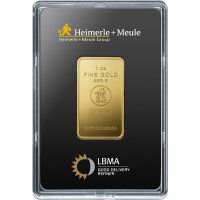 31,1 Gramm Goldbarren RESALE mit Zertifikat I. Wahl | LBMA