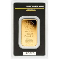 31,1 Gramm Goldbarren RESALE originalverpackt I. Wahl | LBMA