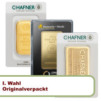 100 Gramm Goldbarren RESALE originalverpackt I. Wahl | LBMA