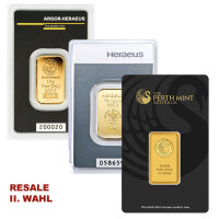 10 Gramm Goldbarren RESALE II. Wahl